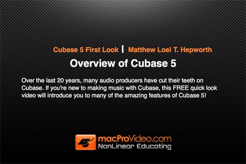 Course For Cubase 5 Free(圖1)-速報App