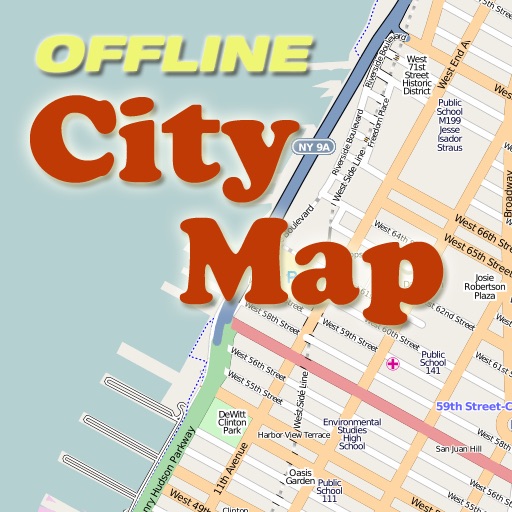 Cardiff Offline City Map with POI