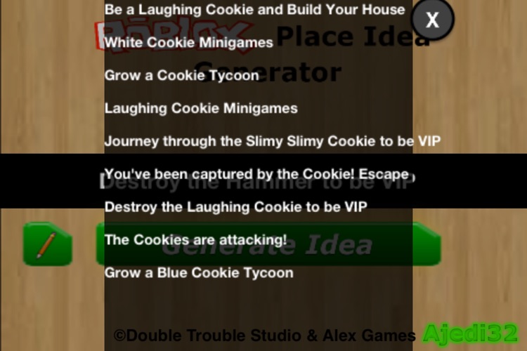 Idea Generator for ROBLOX by Double Trouble Studio