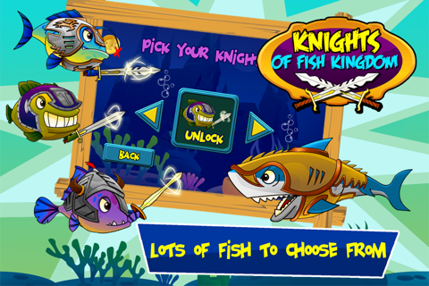 Knight of Fish Kingdom Battle Rage  - Newest Games Of Fishies War for kids screenshot 2