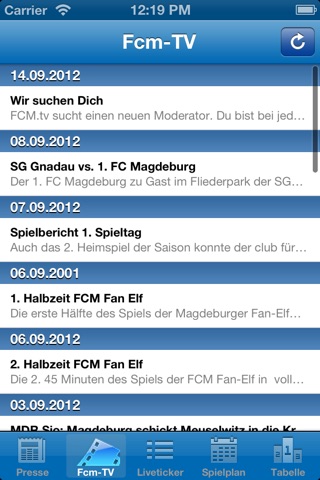 FCMagdeburg screenshot 3