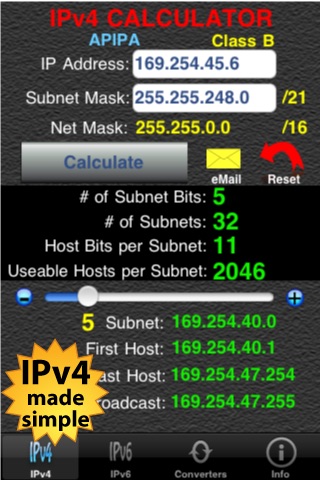 The Mask - IPv4 & IPv6 Calculator (The Internet Address Calculator) screenshot 3