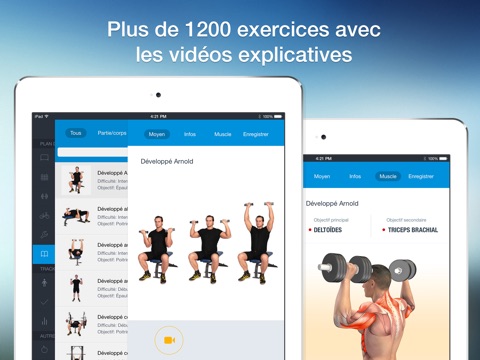 All-in Fitness HD: 1200 Exercises, 160 Workout Plans & Routines, Calorie Calculator screenshot 2