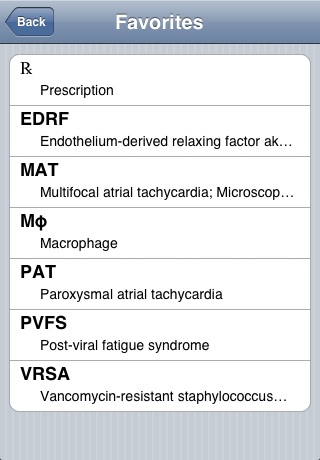 Medical Abbreviations screenshot1