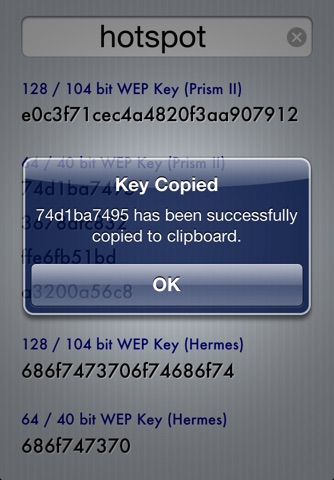 WEP Key Generator screenshot 2