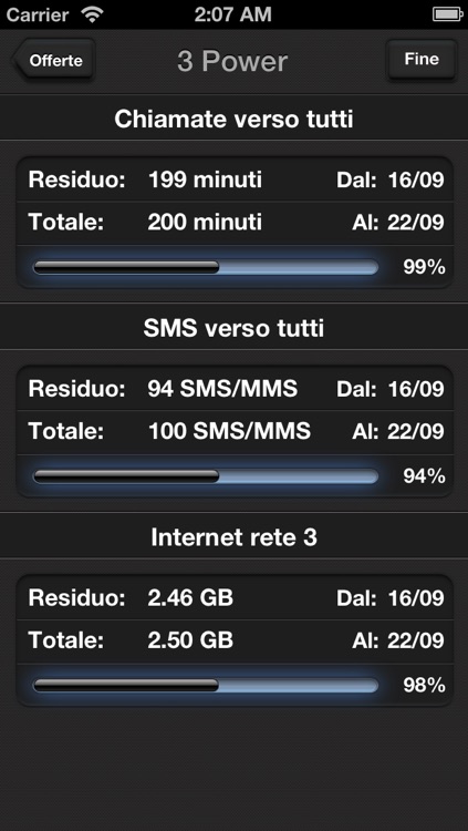 Credito per Tre - Soglie in WiFi e 3G