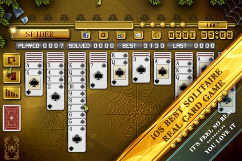 ACC Solitaire [ Spider ] HD - Classic card games for iPad and iPhone screenshot 3