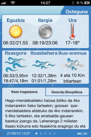 Eguraldia screenshot 2