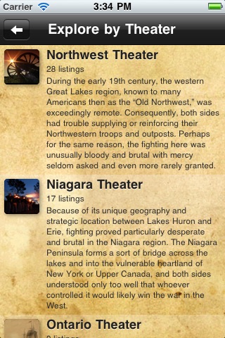 The War of 1812: Guide to Historic Sites screenshot 2