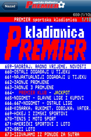 Premier Kladionica screenshot 3