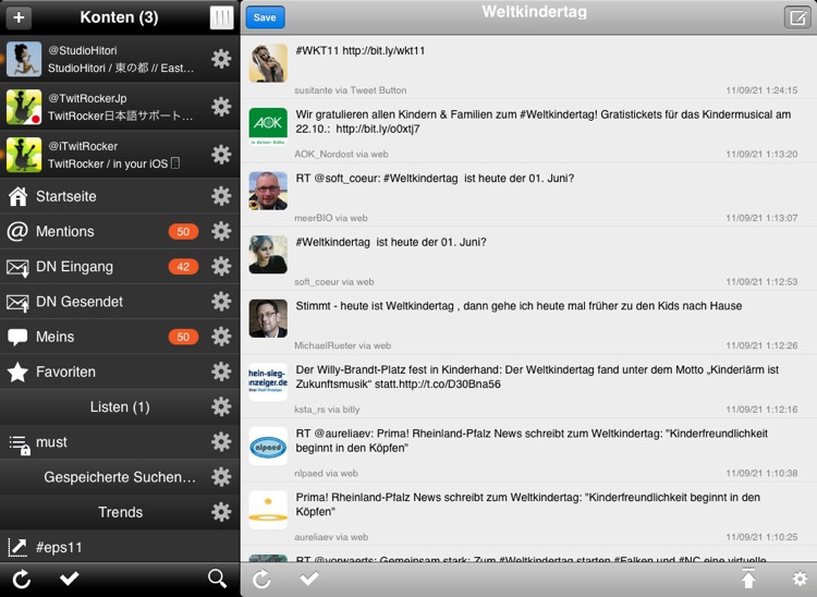 TwitRocker2 for iPad - twitter client for the next generation