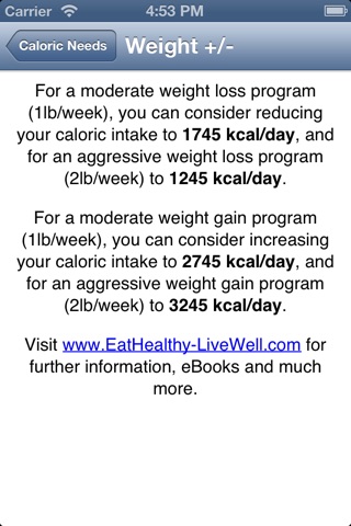 Eat Healthy, Live Well screenshot 4