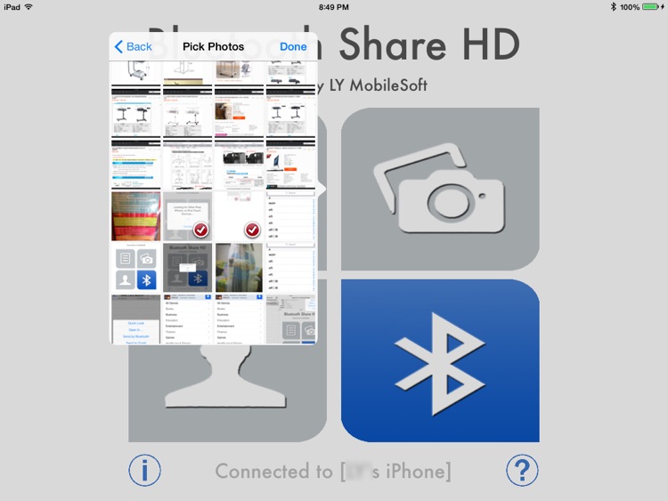 Bluetooth Share HD - Sharing Photos/Contacts/Files