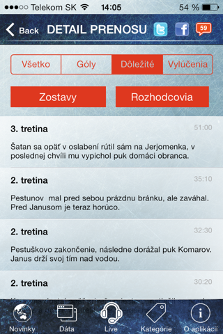 Hokej Portál screenshot 3