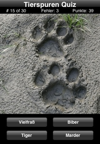 Animal Tracks Quiz screenshot 2