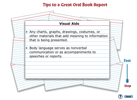 Oral Book Report screenshot 2