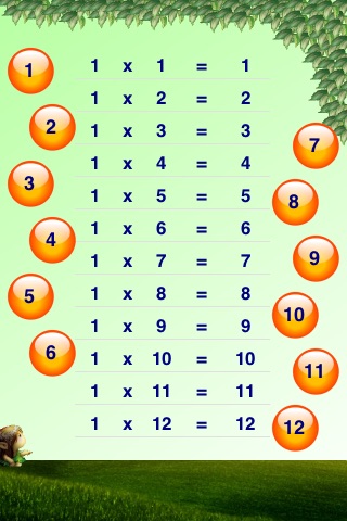 Simple Multiplication Table screenshot 2