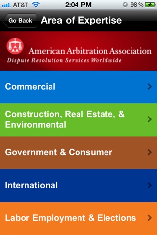 American Arbitration Assoc screenshot 4