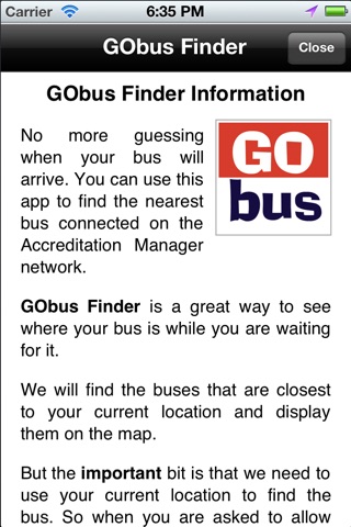 GObus Finder screenshot 2