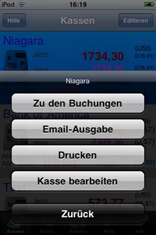 Kasse screenshot 2