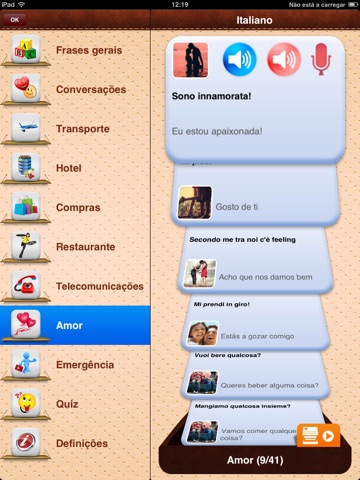 iTalk Italian: Conversation guide - Learn to speak a language with audio phrasebook, vocabulary expressions, grammar exercises and tests for english speakers HD screenshot 2