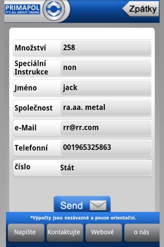 Primapol Metal Weight Calculator screenshot 4