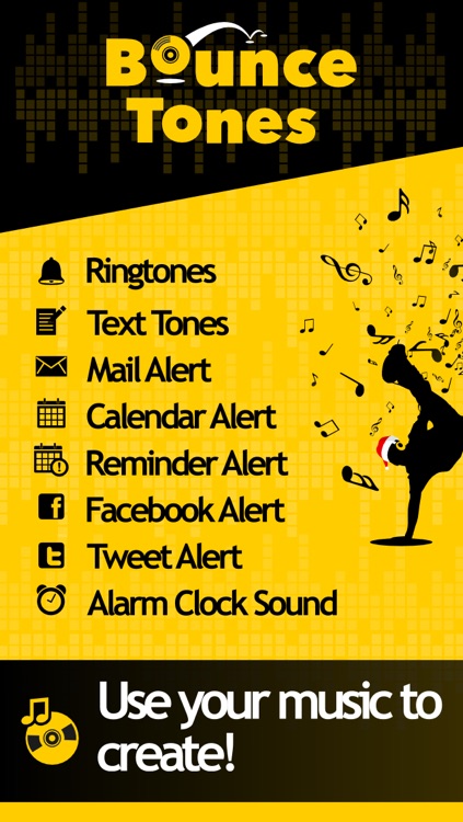 Bounce Tones Free - Personalize your own ringtone tones and alert tone