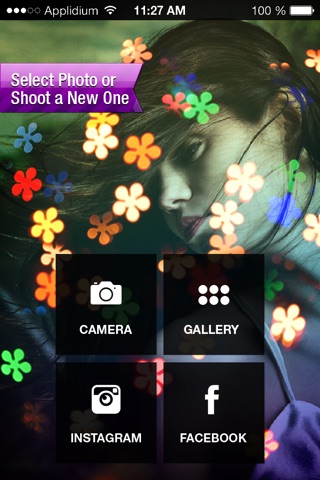 Insta Flower Bokeh Photo Effects FX - Post Your Flowery full Bokeh Light Pics on Instagram, Twitter, Facebook screenshot 2