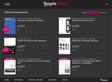 TenarisLibrary screenshot 2