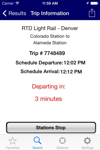 iTransitBuddy - RTD Light Rail screenshot 3