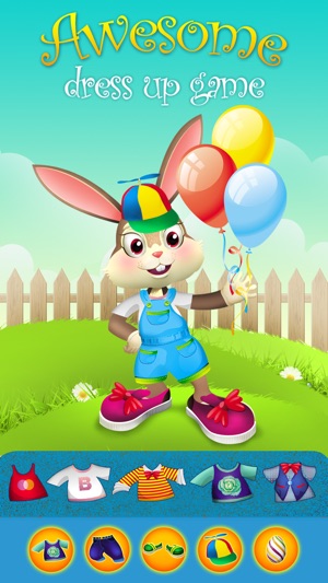 Cute Bouncy Bunny Rabbit - Dressing up Game for Kids - Free (圖1)-速報App