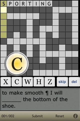 Crossword step by step - English 5500 Lite screenshot 2