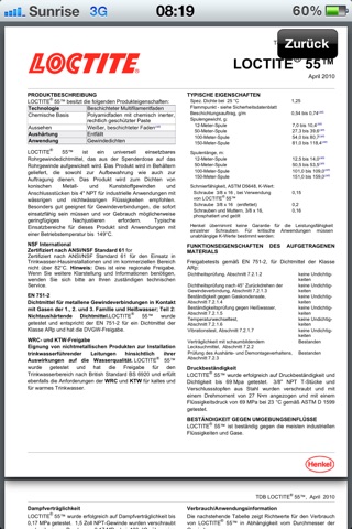 Loctite Produktfinder screenshot 4