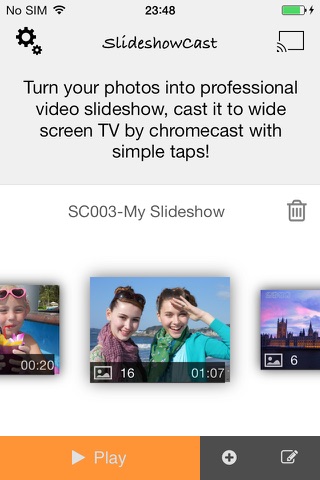 SlideshowCast Free – Make Photo Video Music Slideshow & Cast on TV through Chromecast screenshot 2
