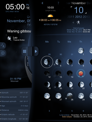 Скриншот из Deluxe Moon HD - Moon Phases Calendar