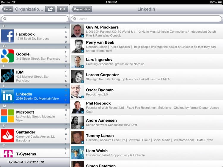 Tenea app for Vtiger CRM (iPad edition)