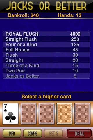 Video Poker - Jacks or Better screenshot 3