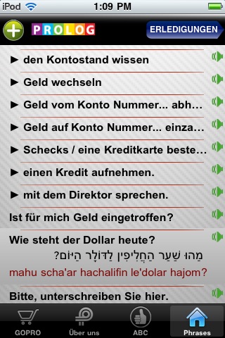 Hebrew – A phrase guide for German speakers screenshot 3