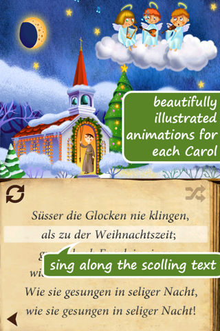 Uber Christmas Carols (German) | sing along ~ Free screenshot 2