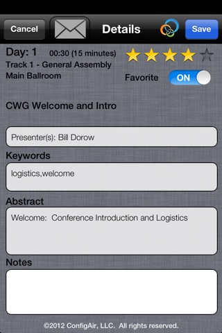 ConferenceApp screenshot 3