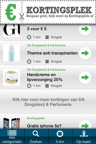 Kortingsplek screenshot 2