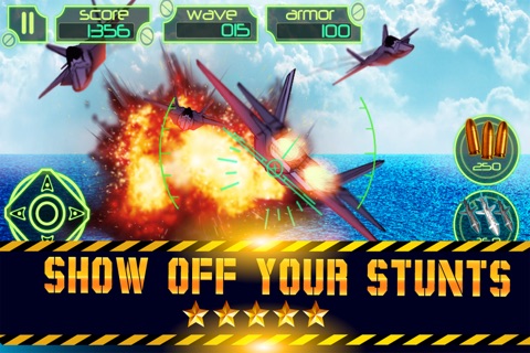 F-22 deadly 3D globo attack : modern super sonic aircraft flyer screenshot 3