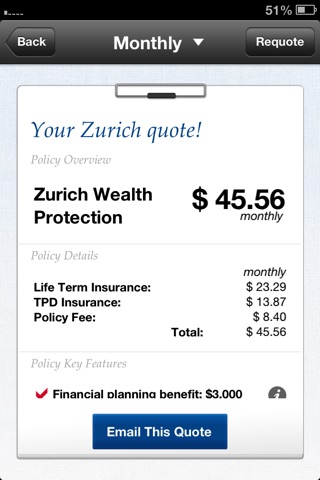 Zurich - Life Insurance Quotes screenshot 3