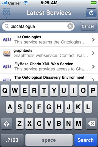 BioCatalogue Mobile screenshot 3