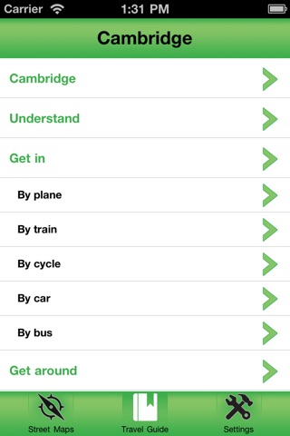 Cambridge Offline Street Map screenshot 2