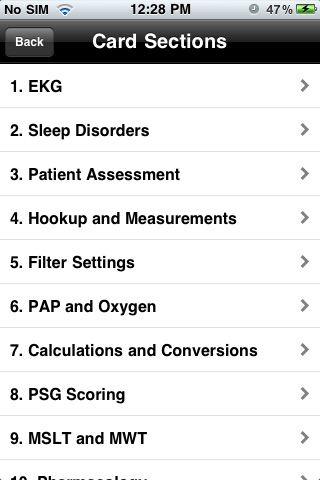 Sleep Professionals Flash Card screenshot 2