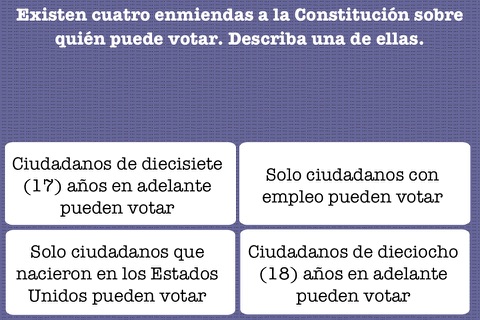 Examen de Ciudadanía (Estados Unidos) screenshot 4