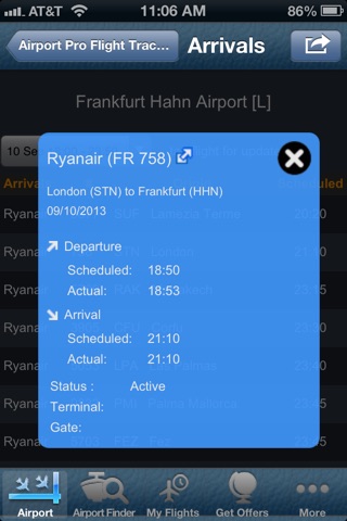 Hahn Frankfurt Flight Info + Flight Tracker screenshot 2
