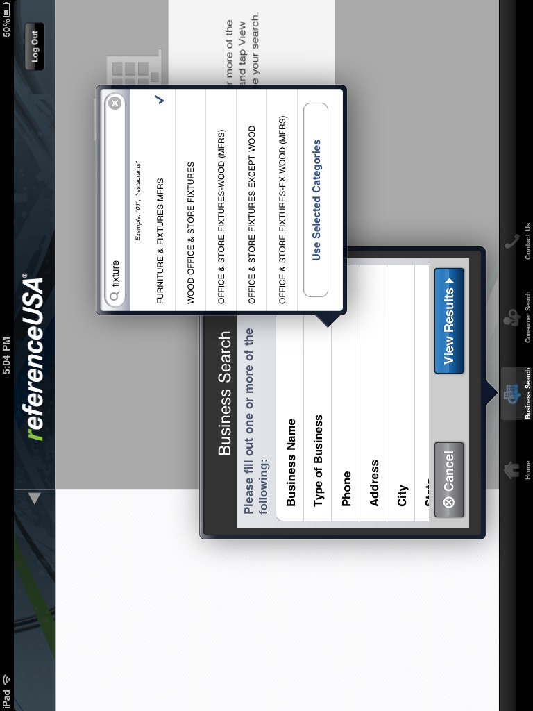 ReferenceUSA for iPad screenshot 2