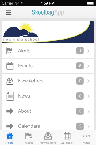 New Vista School - Skoolbag App screenshot 2